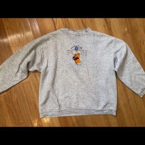 Winnie The Pooh Crewneck Sweater Embroidered Logo